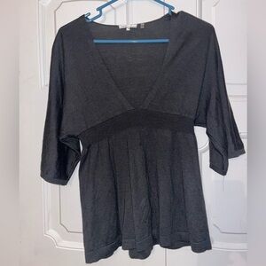 Half Sleeve V-Neck Top